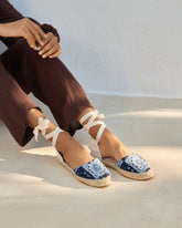 Cotton Crochet Flat Valenciana Espadrilles |