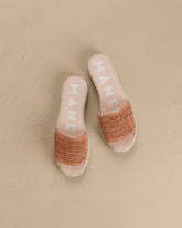 Sandali a Fascia in Raffia |