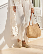 Raffia Zig-Zag Double Sole Espadrilles |