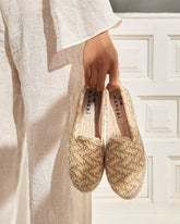 Raffia Zig-Zag Double Sole Espadrilles |