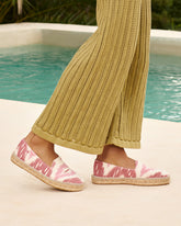 Dyed Cotton Flat Espadrilles |