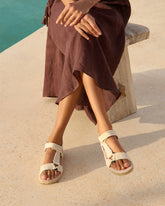 Coarse Woven Canvas Hiking Sandals |