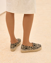Raffia Pattern Double Sole Espadrilles |