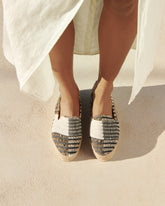 Silk And Cotton Patchwork Double Sole Espadrilles |