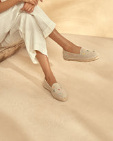 Organic Hemp With Embroidery Flat Espadrilles |