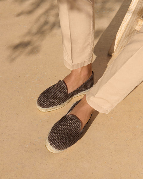 Manebi Men's Boat Moccasin Brown