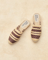 Raffia Stripes Mules |