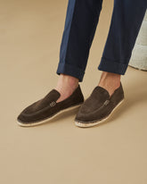 Suede With Faux Fur Loafers Espadrilles |