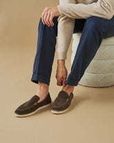 Suede With Faux Fur Loafers Espadrilles |