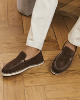 Suede With Faux Fur Loafers Espadrilles |