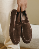 Suede With Faux Fur Loafers Espadrilles |