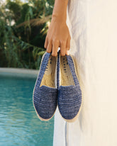 Raffia Stripes Double Sole Espadrilles |