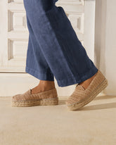 Espadrillas con Doppia Suola in Rafia Intrecciata |