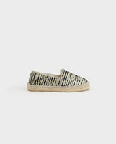 Raffia Zebra Flat Espadrilles |