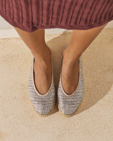 Lurex Cotton Ballet Flat Espadrilles |