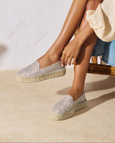 Lurex Cotton Blend Double Sole Espadrilles |