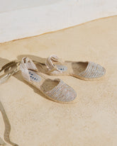 Lurex Cotton Blend Flat Valenciana Espadrilles |