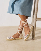 Cotton Jaquard Flat Valenciana Espadrilles |