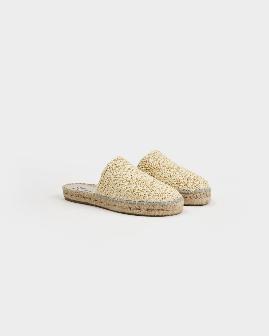 Natural Chunky Mules Women | Raffia | Manebí