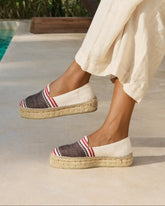Espadrillas in Cotone Jaquard con Doppia Suola |