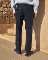Irish Linen Savana Trousers - Men's NEW CLOTHING | 