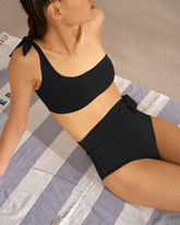 Tie-Up One Shoulder Bikini |