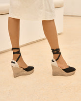 Soft Suede Heart-Shaped Wedge Espadrilles |