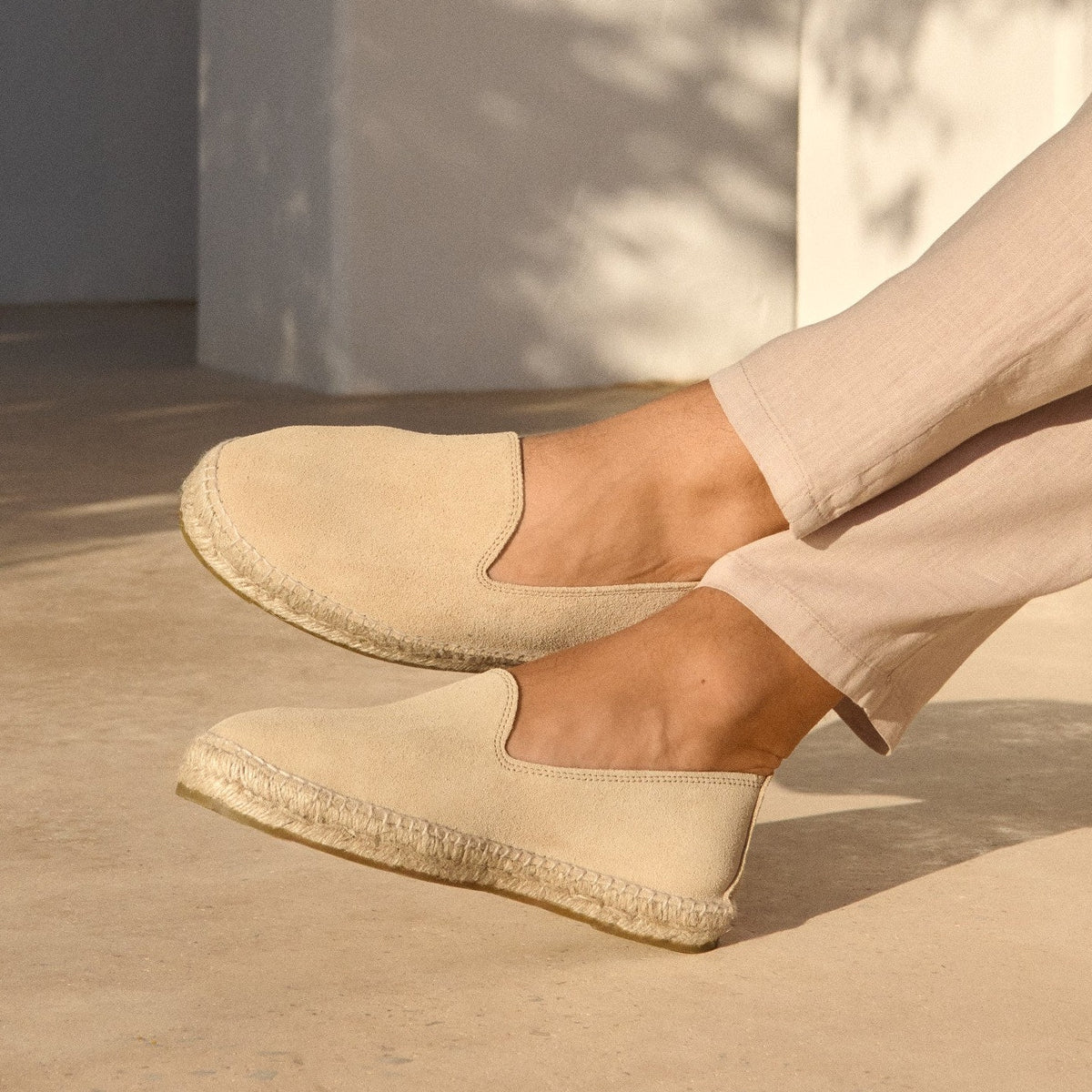 BACKLESS ESPADRILLE CHAMPAGNE COAST