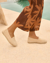 Suede Flat Espadrilles |