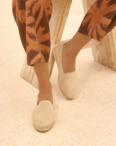 Suede Flat Espadrilles |