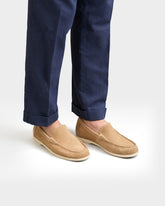 Suede Moccasin Loafers |