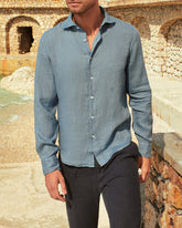 Washed Linen Posillipo Shirt |