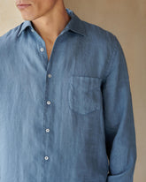 Washed Linen Panama Shirt - Men’s Clothing | 