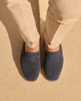 Suede Squared Toe Espadrilles |