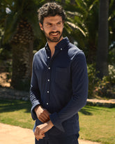 Organic Cotton Pedro Shirt - Long Sleeves Navy | 