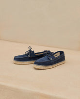 Suede Boat-Shoes Espadrilles |