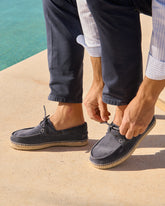 Suede Boat-Shoes Espadrilles |