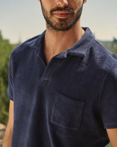 Organic Terry Cotton Olive Polo Shirt |