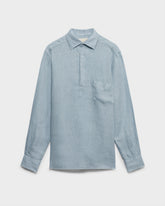 Washed Linen Nassau Polo Shirt |