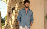 Lenim: Linen Denim<br />Panama Shirt - Men’s New Arrivals | 