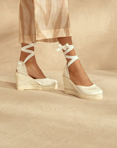 Satin Wedge Espadrilles |