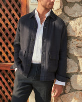 Woven Linen Sahara Linen Jacket |