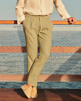 Woven Linen Santa Barbara Trousers |