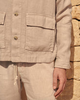 Woven Linen Sahara Linen Jacket |