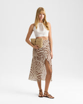 Printed Silk Cotton Voile Ondina Skirt |