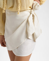 Linen Azul Skirt |
