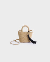 Borsa George Mini in Rafia Naturale |