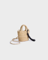 Borsa George Mini in Rafia Naturale |