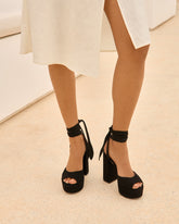 Bellini Suede Platform Sandals |