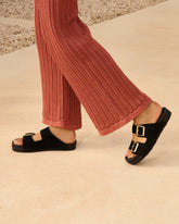 Suede Nordic Sandals |